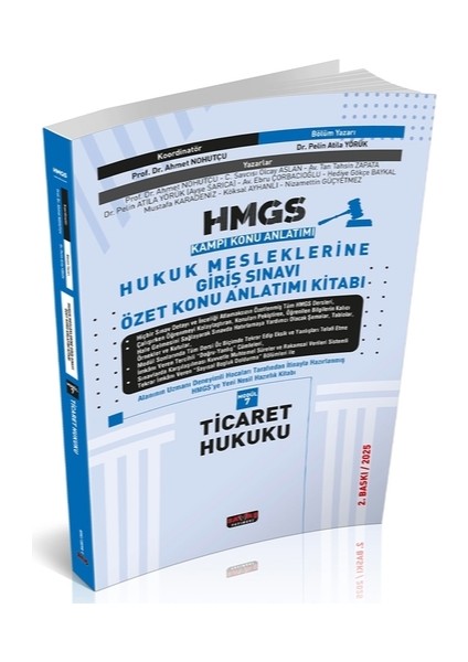 Hmgs Özet Konu Anlatımı Ticaret Hukuku Mart 2025