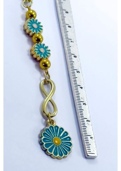 Mavi Papatya Araba Dikiz Ayna Süsü, Yeni Araba Hediyesi