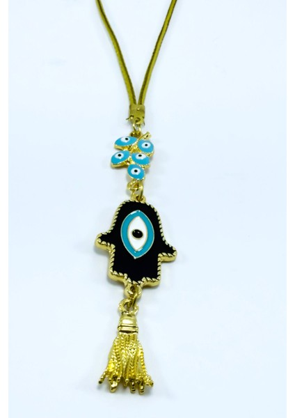 Mavi Nazarlı Salkım Hamse Araba Dikiz Ayna Süsü, Fatıma Ana Eli Yeni Araba Hediyesi fiyatları