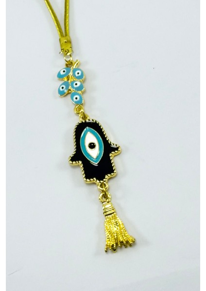 Mavi Nazarlı Salkım Hamse Araba Dikiz Ayna Süsü, Fatıma Ana Eli Yeni Araba Hediyesi fırsatları