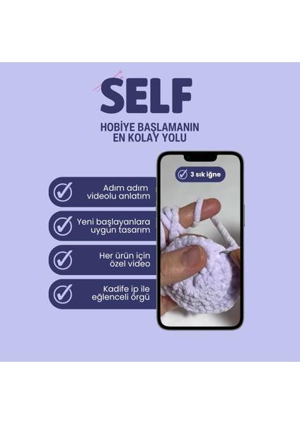 Şans Meleği Örgü Öğrenme Seti Yeni Başlayanlara Örgü Kiti