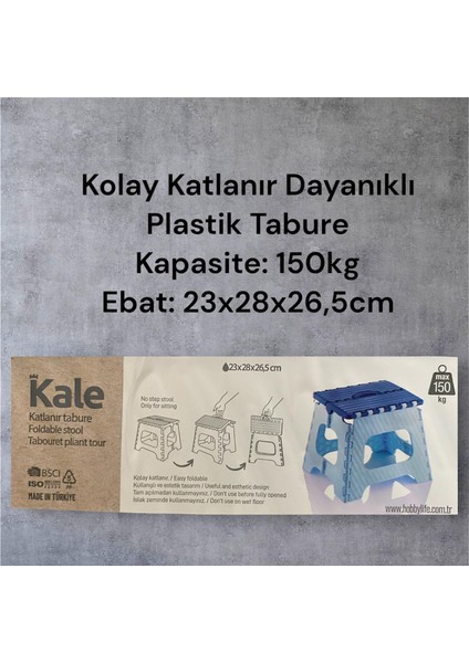Katlanır Tabure Taşınabilir Lüks Plastik Kamp Banyo Mutfak Tabure 150KG 23X28X26,5CM modelleri
