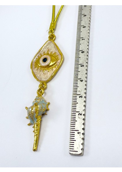 Deniz Kabuğu Püskül Detaylı Pembe Göz Figürü Dikiz Ayna Süsü, Tarz Yeni Araba Hediyesi fırsatları