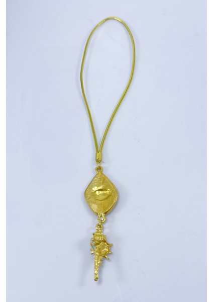 Deniz Kabuğu Püskül Detaylı Pembe Göz Figürü Dikiz Ayna Süsü, Tarz Yeni Araba Hediyesi