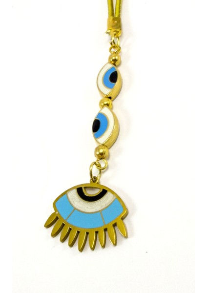 Çerçeveli Nazar Boncuklu Göz Figürlü Araba Dikiz Ayna Süsü fiyatları