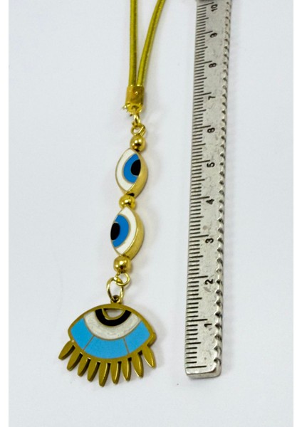 Çerçeveli Nazar Boncuklu Göz Figürlü Araba Dikiz Ayna Süsü indirimleri