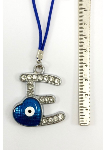 Nazar Boncuklu E Harfi Araba Dikiz Ayna Süsü Metal Hediyelik Aksesuar modelleri