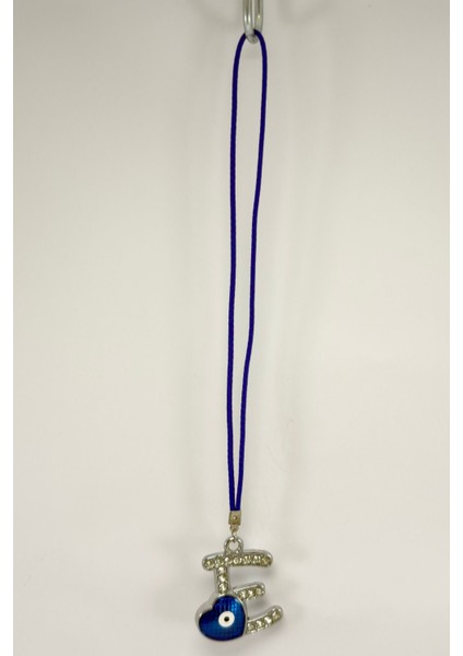 Nazar Boncuklu E Harfi Araba Dikiz Ayna Süsü Metal Hediyelik Aksesuar indirimleri