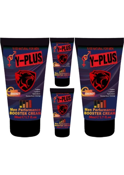 Y-Plus 50ML 4 Adet Erkekleri Sertleştirmeye Katılaştırmaya Ereksiyonlarına Krem, 000031KI : Krem, Paket-Gizli, 4lü