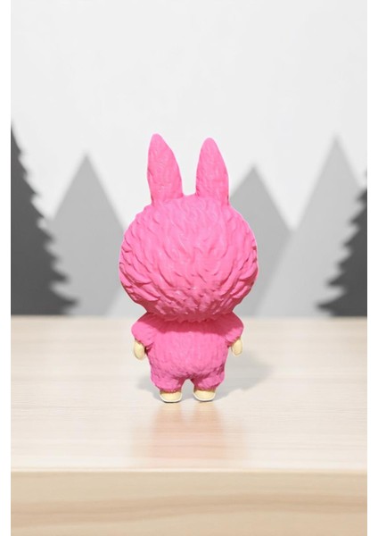 Labubu (Pembe) Anahtarlık 10 cm Plastik - Hediyelik Koleksiyonluk fırsatları