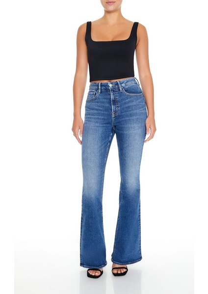 High-Rise Flare Jean Pantolon
