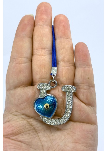 Nazar Boncuklu U Harfi Araba Dikiz Ayna Süsü Metal Hediyelik Aksesuar fiyatları