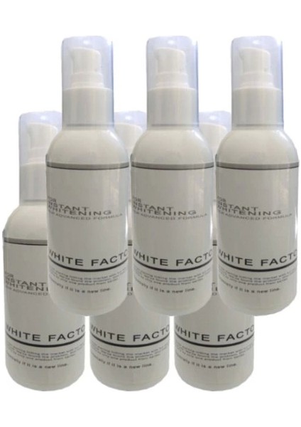 6 Tane White Factor For Instant Whitening Beyazlatıcı Açıcı 120 ml Krem / 6X120 ml Krem HAPYN106