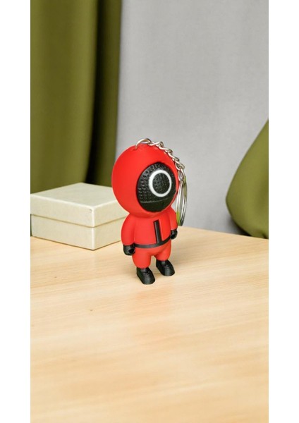 Squid Game Daire Asker Anahtarlık Hediyelik (1 Adet Asker)
