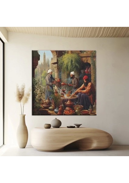 Bahçe Ziyafeti Kanvas Tablo