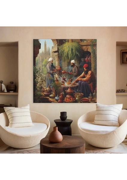 Bahçe Ziyafeti Kanvas Tablo fiyatları