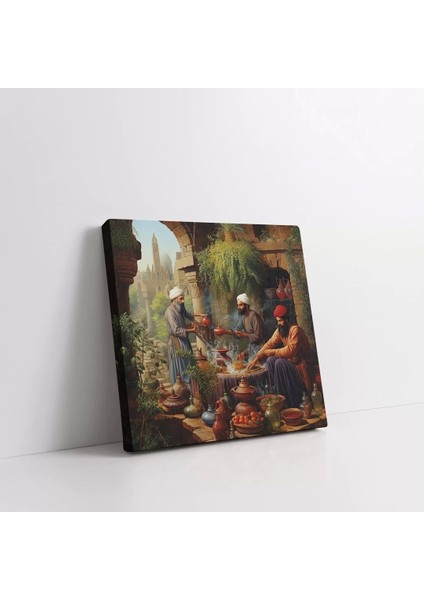 Bahçe Ziyafeti Kanvas Tablo modelleri