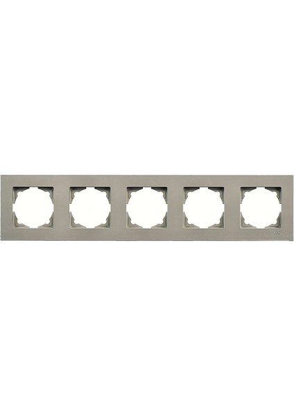 Eqona Metalik Bej Beşli Çerçeve