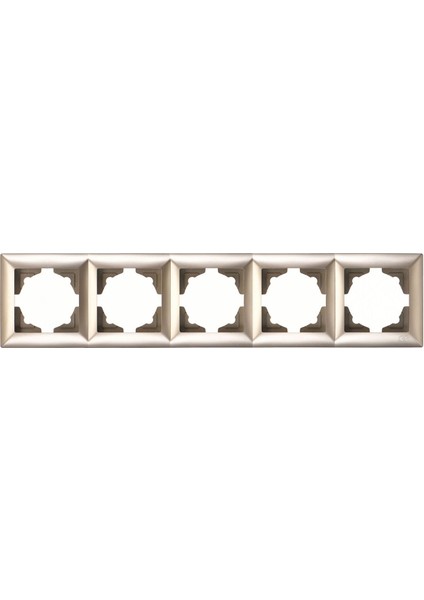 Visage Metalik Bej Beşli Çerçeve