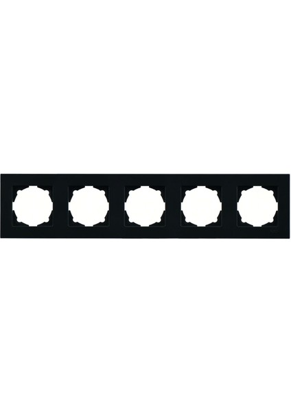 Eqona Metalik Siyah Beşli Çerçeve