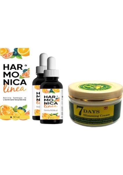 Harmonica Linea 30ml Damla 2 Adet + Slimming Cream Ginger Miracle 100ml Vücut Bakım Kremi 1 Adet