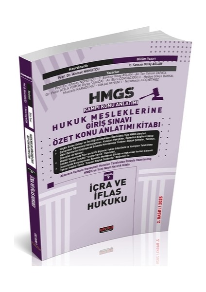Hmgs Özet Konu Anlatımı Icra ve Iflas Hukuku Mart 2025