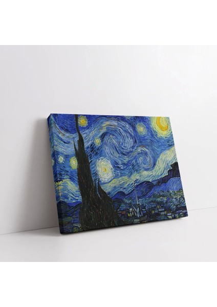 Yıldızlı Gece Kanvas Tablo modelleri