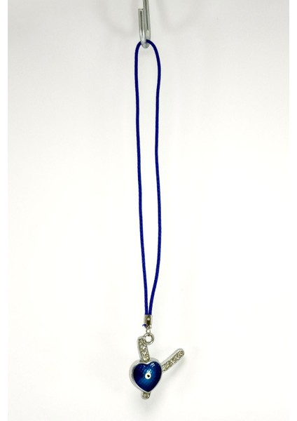 Nazar Boncuklu Y Harfi Araba Dikiz Ayna Süsü Metal Hediyelik Aksesuar