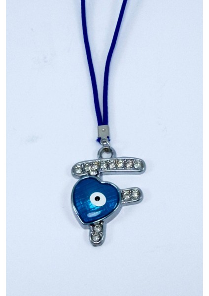 Nazar Boncuklu F Harfi Araba Dikiz Ayna Süsü Metal Hediyelik Aksesuar fiyatları