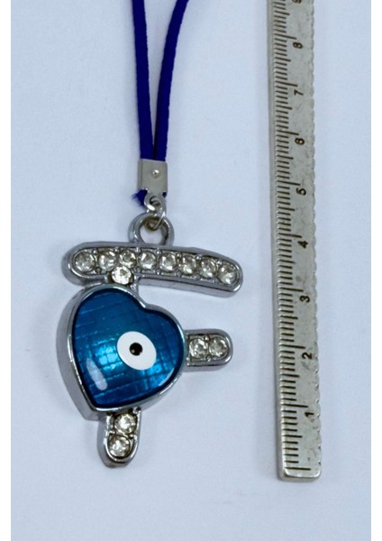 Nazar Boncuklu F Harfi Araba Dikiz Ayna Süsü Metal Hediyelik Aksesuar fırsatları