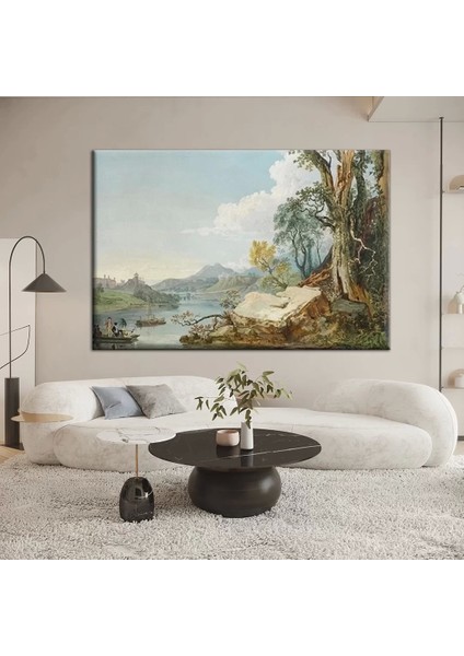 Göl Kenarı Yansımaları Kanvas Tablo