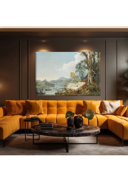 Göl Kenarı Yansımaları Kanvas Tablo fiyatları