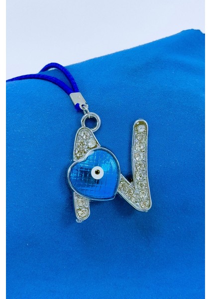 Nazar Boncuklu N Harfi Araba Dikiz Ayna Süsü Metal Hediyelik Aksesuar fiyatları