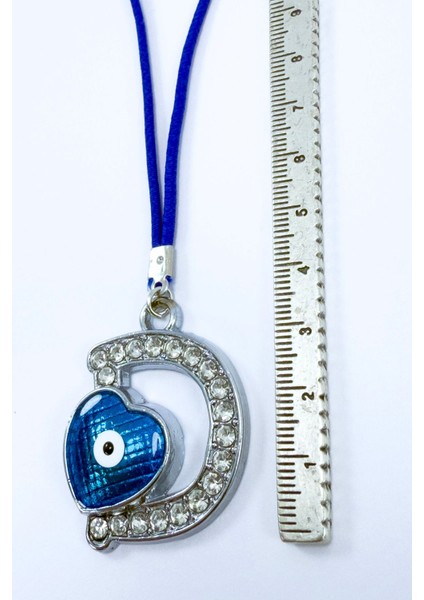 Nazar Boncuklu D Harfi Araba Dikiz Ayna Süsü Metal Hediyelik Aksesuar fırsatları