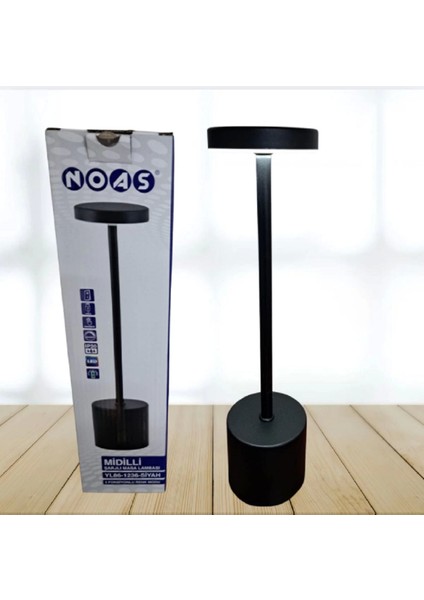 Midilli 3 Işık Dokunmatik USB Şarjlı Dim Edilebilir Masa Lambası Siyah fiyatları
