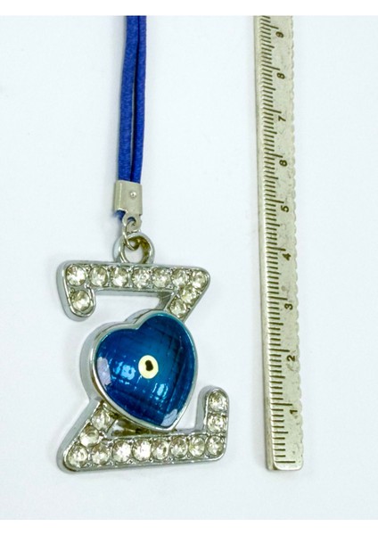 Nazar Boncuklu Z Harfi Araba Dikiz Ayna Süsü Metal Hediyelik Aksesuar modelleri