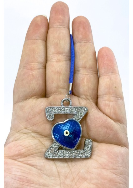 Nazar Boncuklu Z Harfi Araba Dikiz Ayna Süsü Metal Hediyelik Aksesuar fırsatları