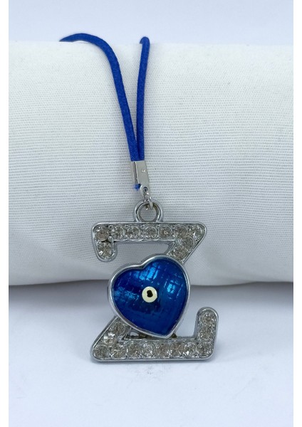 Nazar Boncuklu Z Harfi Araba Dikiz Ayna Süsü Metal Hediyelik Aksesuar indirimleri