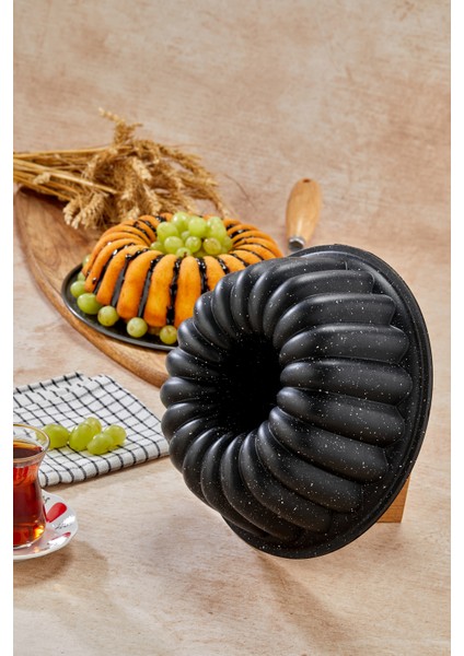 Granit Döküm Kek Kalıbı Dilimli Siyah Kek Kalıbı 26 cm fırsatları