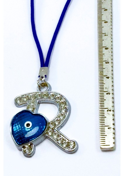 Nazar Boncuklu R Harfi Araba Dikiz Ayna Süsü Metal Hediyelik Aksesuar modelleri