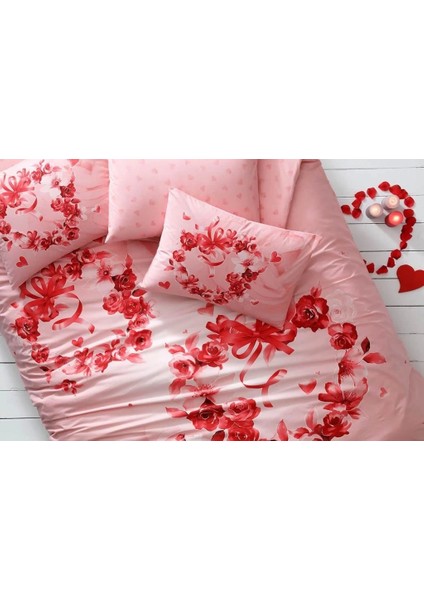 Taç Glow Parlayan Çift Kişilik Nevresim Takımı Roses Pembe fiyatları