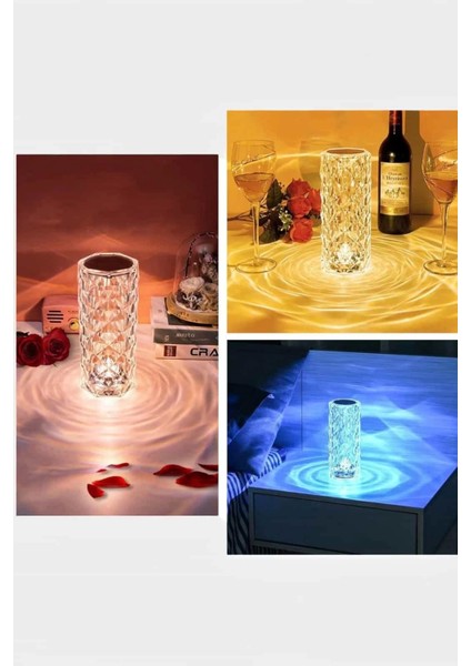 Kristal Dokunmatik ve Kumandalı Masa ve Gece Lambası fırsatları