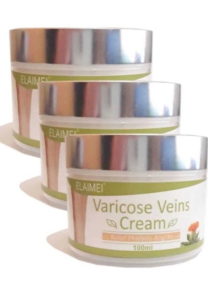 Spider Varicose Veins Cream Varis,selülit,diz,bacak Bakım Kremi 3 Adet - 100 ml