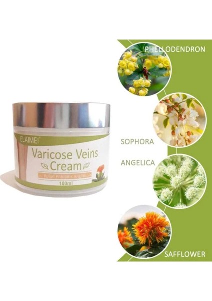 Spider Varicose Veins Cream Varis,selülit,diz,bacak Bakım Kremi 3 Adet - 100 ml