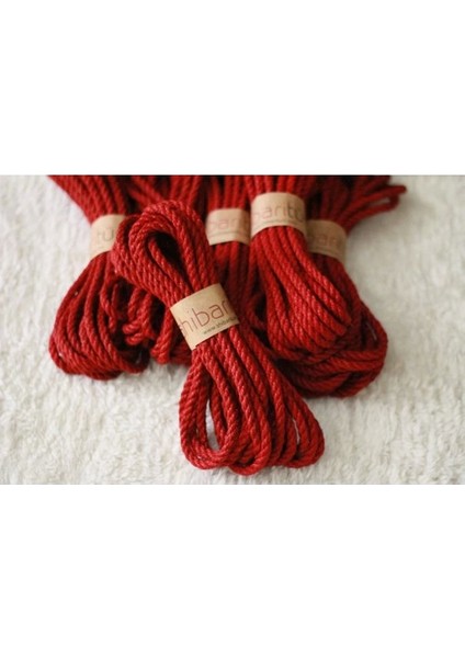 Shibaritürk Kırmızı Jüt Bondage Shibari Ipi 8mm/8mt indirimleri