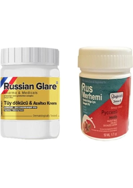 Olegovich Medicine Tüy Dökücü Azaltıcı Merhem 50 ml 1 Adet + Genital Bölge Merhemi - 000031KI