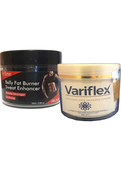 Variflex 100 ml Krem Baldırda Bacaklardaki Yoğun Varislerinize Krem + Eelhoe Kadınlara Fazla Yağlarınızı Yakmaya Kaslandırmaya Krem