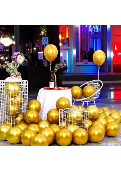 25 Adet Gold Krom Balon Gold Parlak Metalik Balon Krom Gold Balon Helyum Gazına Uçan Balona Uygundur modelleri
