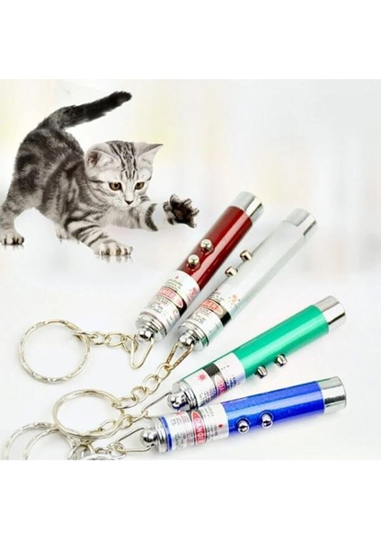 Renkli 5 Fonksiyonlu Lazer El Feneri, Kedi Oyun ve Anahtarlık Seti, Karışık Renkler fiyatları