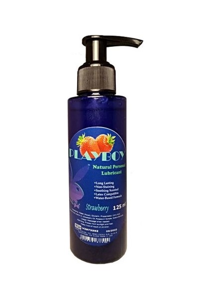 Playboy Çilekli Büyük 125 ml Boy Ebatta Kolay Girişler Için | Kişisel Lubrikant Jel Anàl Kàydırıcı Vajìnal Kàyganlàştırıcı/ Playboy Strawberry Lubricant Gel